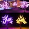 Fábrica de origen luces decorativas de jardín navideño paisaje Cerezo Patio Árbol luminoso LED simulación luz de árbol