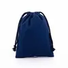 Bolsas de algodón con cordón en blanco al por mayor en stock, bolsas blancas de algodón con cordón, bolsas de almacenamiento de lona personalizadas ecológicas