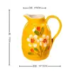 Novo Vaso Cerâmico Colorido Estilo Chinês, Estilo Pastoral Fresco e Restaurador, Pequeno Vaso Cerâmico Pintado à Mão, Decoração Suave para Sala Modelo e Casa de Temporada