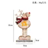 Decorações de Natal Estilo Retrô Montagem em Madeira Rena de Natal Velho Homem Vitrine de Hotel Ornamento de Mesa Pingente