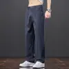 Pantalones Casuales de Verano Nuevos para Hombre 2026, Delgados de Seda de Hielo, de Pierna Ancha a la Moda, Pantalones de Lyocell y Seda de Hielo para Hombre