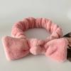 Banda para el cabello con lazo simple de color sólido, venta al por mayor, para niñas, para lavarse la cara, a prueba de humedad, para maquillaje, banda para el cabello que combina con todo.