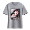 Camiseta Crazy Gambling Deep Animação Círculo Casal Masculino e Feminino Estudante Manga Curta Lua Amarela Luna Cobra Manga Sonho Camiseta de Algodão