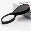 Lupa Plegable de Remache de Cobre de 60 mm con Mango Flexible para Leer, Lente de Vidrio 5X, Portátil, Comercio de Exportación