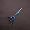 Cabeleireiro Tesouras de Cabeleireiro de Aço Inoxidável Cor Arco-Íris Dourado Azul Roxo Tesouras Planas Tesouras Desbastadoras Tesouras de Corte de Cabelo Fornecimento Direto do Fabricante