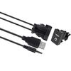 Cable de Datos de Carga Rápida para Coche Cable de Datos de Carga Rápida USB 3.0 de una Sola Cabeza Corriente de 2A Cable de Datos USB de Panel Embebido 3.0