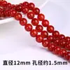 Contas de Ágata com Padrão de Dragão Vermelho Natural Soltas em Atacado Acessórios DIY Pulseira Conta Redonda Individual Acessórios para Miçangas