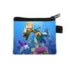 Monedero de Minecraft de Venta Caliente Transfronterizo, Mini Cartera Corta para Niños, Portallaves Portátil para Tarjeta de Acceso, Venta al por Mayor