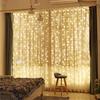 Cortina de Luzes de Fio de Cobre LED Transfronteiriça Fio de Luzes USB Controle Remoto 3*3 com Gancho Decoração de Natal Casamento Quarto Fio de Luzes Coloridas