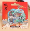 Ímãs de Geladeira de Metal em Estoque de Cidades Chinesas, Atrações Turísticas de Dalian, Lembrancinhas, Presentes Culturais e Criativos do Píer da Praça Zhongshan