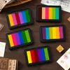 DIY Almohadilla de Tinta Grande Rectangular Degradada para Bloc de Notas Graffiti Combinación de Colores Arcoíris Almohadilla de Tinta Transfronteriza para Almohadilla de Tinta Selección de 5 Colores