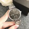 Reloj al por mayor Regalo para hombre Reloj promocional Tres ojos Seis agujas Decoración Movimiento de cuarzo japonés Correa de acero inoxidable Reloj para hombre