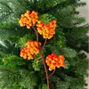 Popular Transfronteiriço Fruta de Azevinho Artificial Fruta da Fortuna Festival da Primavera Natal Fruta Vermelha Artificial Flor Artificial Decoração Frutas Vermelhas