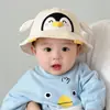 Gorro de Bebé Estilo Delgado para Primavera y Otoño Protector Solar Lindo Sombrero de Pescador para Niños y Niñas Lindo Resistente al Viento Viaje Sombrero de Cubo de Verano
