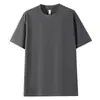 Camiseta de Peso Pesado 280g Fio Duplo para Homens e Mulheres, Camiseta Básica Solta e Confortável de Algodão Penteado, Camiseta Cultural com Logo Imprimível