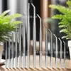Pinzas de Acero Inoxidable, Pinzas Largas para Recoger Objetos, Alimentación de Acuario, Pinzas para Plantas Acuáticas, Cultivo de Flores, Pinzas Largas para Suculentas, Pinzas Médicas Puntiagudas