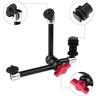 Soporte universal de doble cabezal de bola para monitor de cámara SLR, mango mágico, soporte de arranque rápido con forma de mano extraña, clip de guisante, mano extraña