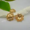 Accesorios de joyería de hardware DIY cuentas de latón espaciador soporte de flor hueco soporte de cuentas 5*15 accesorios para horquillas Venta al por mayor