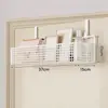 Prateleira de armazenamento com gancho para porta, suporte para pendurar sem furar, prateleira de armazenamento multicamadas, cesto de suspensão para armazenamento de bolsas montado na parede