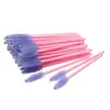 Atacado 50 Peças por Pacote Pincel de Cílios Liso Pacote Descartável Pincel de Cílios de Nylon Pincel de Sobrancelha Ferramenta Modeladora de Cílios