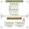 D22606 Vento Tropical Flor e Pássaro Sino de Vento Adesivo Eletrostático para Janela Loja Decoração de Janela de Casa Adesivo de Vidro Visível dos Dois Lados