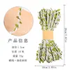 10m Corda de Cera Colorida Fita de Folha Folha de Salgueiro Rattan Feito à Mão DIY Adereços Decorativos para Headband Chapéu Folhas