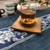 Suporte para Bule de Chá Seco em Madeira de Nogueira, Suporte para Bule Estilo Chinês, Bandeja de Chá, Base para Bule Tipo Armazenamento de Água, Porta-copos Pequeno de Madeira com Armazenamento de Água