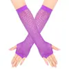 Red de Pesca de Arrastre Europea y Americana Transfronteriza Funda Elástica Personalizada para Usar Larga y Corta Protector Solar Medio Dedo Guantes de Etiqueta para Fiesta Nocturna