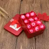 Regalo de Navidad 12 flores de jabón caja de regalo caja de regalo de hierro venta al por mayor personalizada