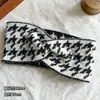 Diadema con Patrón de Espiga para Mujer, Diadema Exterior de Otoño e Invierno, Nuevo Sombrero, Turbante de Ala Ancha Postparto