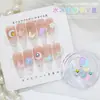 CL15 bolsa nueva de material para arte de uñas Mariposa Mágica Aurora luna k9 cuadrado gordo hielo de agua luna caja del tesoro decoraciones de uñas