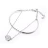Pulseira de Raquete Edição Shi Jia Seiko Pulseira Duas em Uma Empilhada Feminina Elemento de Cristal Shi Hua Transmissão ao Vivo Direta da Fábrica