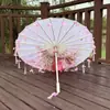 Guarda-chuva de Papel de Óleo Pétala Borla Clássico Meninas Dança Desempenho Adereços Dinastia Han Guarda-chuva de Fotografia Decoração Cheongsam Guarda-chuva Infantil