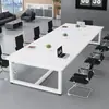 Mesa de conferencias, escritorio de oficina moderno minimalista, estación de trabajo rectangular, mesa pequeña para sala de conferencias, mesa de recepción y capacitación, mesa larga