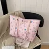 Bolsa feminina estilo grafite 2026 nova moda estudante universitário versátil bolsa de ombro bolsa tote de grande capacidade