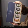 Taza de té Jianzhan de cerámica de alta gama con incrustaciones de oro y detalles de jade, juego de té completo, taza maestra premium dorada, juego de té kung fu personalizado de regalo