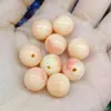 Contas redondas resinadas de 12mm, duas cores, com furo passante, para DIY, contas soltas, acessórios de joalheria, fornecedores ao vivo, fabricantes, atacado