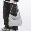 2025 Color Puro Simple Moda Elegante Bolso Estudiante Universitario Clase Ligero Nuevo Bolso de Hombro Nylon Gran Capacidad Bolso de Mujer
