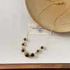 Colar com Pingente Olho de Tigre para Mulheres, Mesclado, Longo, Estilo Old Money, Corrente Decorativa para Suéter, Sensação de Alto Padrão, Nicho, Acessórios para Camadas
