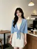 Cárdigan Corto de Verano Tallas Grandes con Encaje y Gasa, Camisa Transpirable y Amigable con la Piel para Aire Acondicionado, Superposición de Malla con Chal Elástico