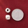 Plata 999 plata dura 3D cuentas antiguas de barril 7 mm cuentas espaciadoras pulsera cuentas sueltas diy hecho a mano material de cuerda accesorios S0746