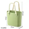 Nueva Bolsa de Playa Portátil para Almacenamiento, Bolsa de Natación, Cesta de Compras de Color Caramelo Engrosada y Profundizada, Bolsa para Camping al Aire Libre, Bolsa para Mascotas
