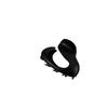 Distinto fresco e doce metal de alta qualidade Grab Clip Back Head Small Shark Clip Volume de cabelo Less Headwear Internet Celebrity Hair Clip