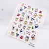 Camuflaje 5D en relieve dibujos animados lindos pegatinas para uñas sanliou coolomi gato KT Pooh stitch calcomanías para uñas
