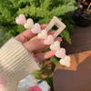 Pinza de amor rosa jalea ~ ¡original! Chica dulce 2024 primavera nuevo clip de tiburón accesorios para el cabello tocado