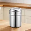 Pote de Temperos de Aço Inoxidável Estilo Coreano, Recipiente para Pó, Saladeira para Condimentos Pimenta Pimenta do Reino Cominho em Pó, Garrafa de Temperos Giratória para Cozinha