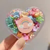 Mini Pasador Acrílico Estilo Dulce de Princesa Pinza para Flequillo Infantil Pinza de Garra Pequeña para la Frente Accesorio para el Cabello Femenino