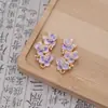 Novos Brincos de Gotejamento de Óleo Estilo Chinês Retrô Versátil Simples Moda Coleção de Acessórios com Senso de Elegância, Luxo Leve, Sensação de Alto Padrão e Personalidade Única