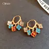 Pendientes de Copo de Nieve con Borlas de Circonita Retro Europeos y Americanos, Sensación de Lujo Ligero y Alta Gama, Accesorios para Orejas de Moda y Únicos con un Diseño de Nicho