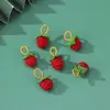 Festival do Meio do Outono Amendoim Colorido Caqui Hortênsia Pequenos Acessórios DIY Pulseira de Fio Vermelho Produtos Semi-Acabados com Pequenos Pingentes Atacado